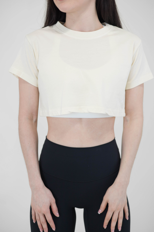 COSMO CROP TOP - CREAMY BEIGE
