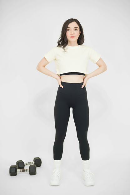 COSMO CROP TOP - CREAMY BEIGE