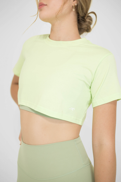 COSMO CROP TOP - LIGHT GREEN