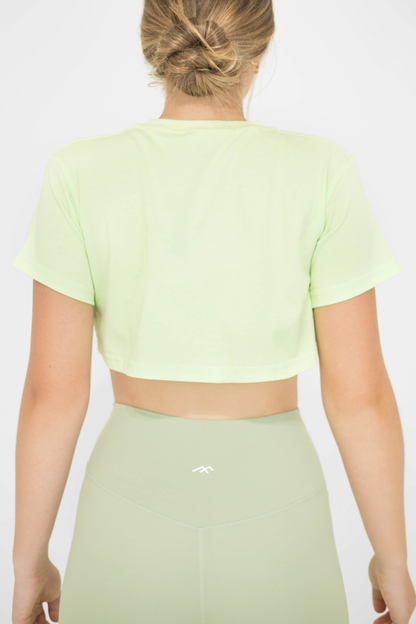 COSMO CROP TOP - LIGHT GREEN
