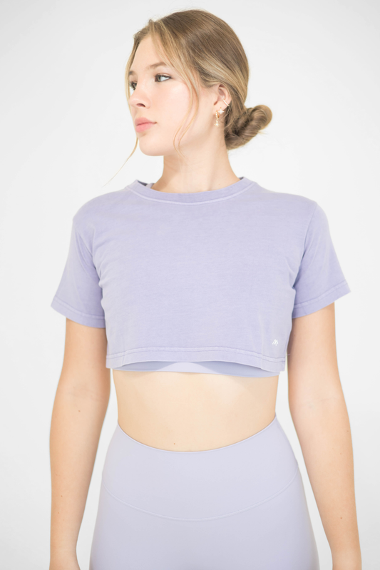 COSMO CROP TOP - LIGHT PURPLE