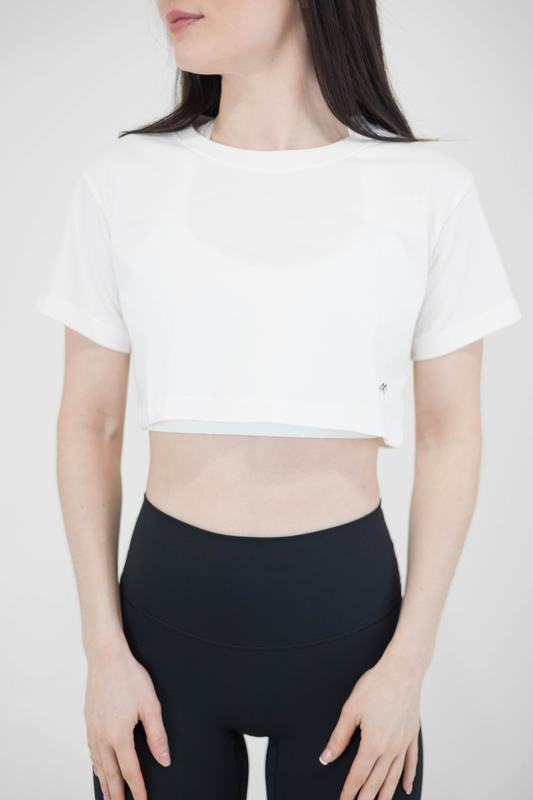 COSMO CROP TOP - WHITE