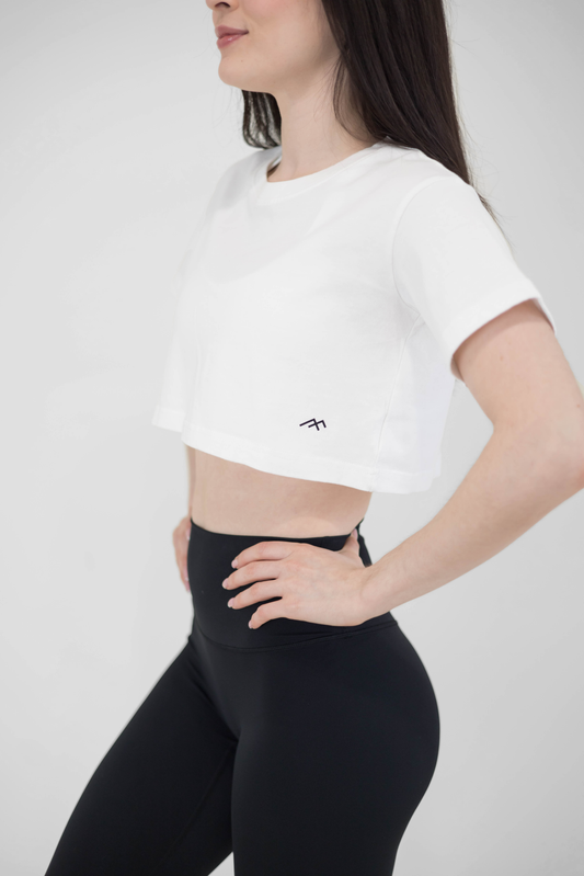 COSMO CROP TOP - WHITE