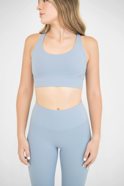 MOONLIGHT SPORTS BRA (SET) - LIGHT BLUE
