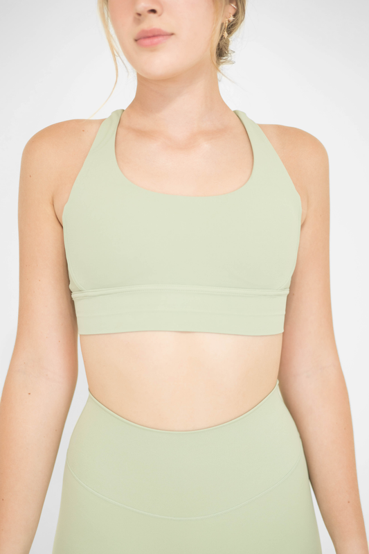 MOONLIGHT SPORTS BRA (SET) - LIGHT GREEN
