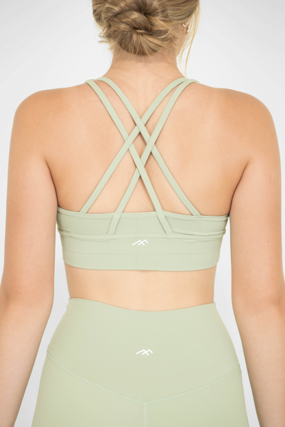 MOONLIGHT SPORTS BRA (SET) - LIGHT GREEN