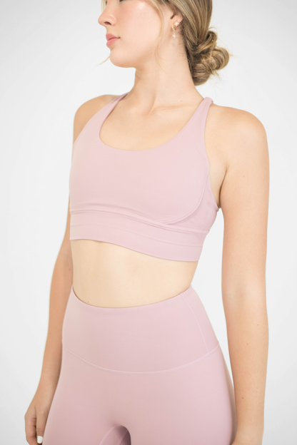 MOONLIGHT SPORTS BRA (SET) - LIGHT PINK