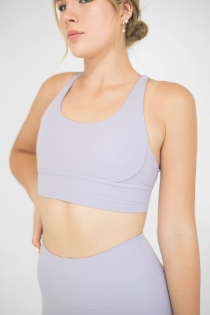 MOONLIGHT SPORTS BRA (SET) - LIGHT PURPLE