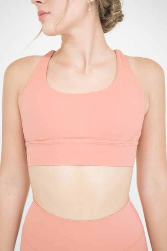MOONLIGHT SPORTS BRA (SET) - PEACH